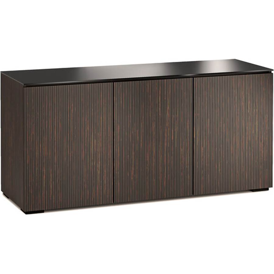 Salamander Designs Chameleon Collection Manhattan 337 Audio/video cabinet for TVs up to 75" - Maro Ebony with Black Glass Top