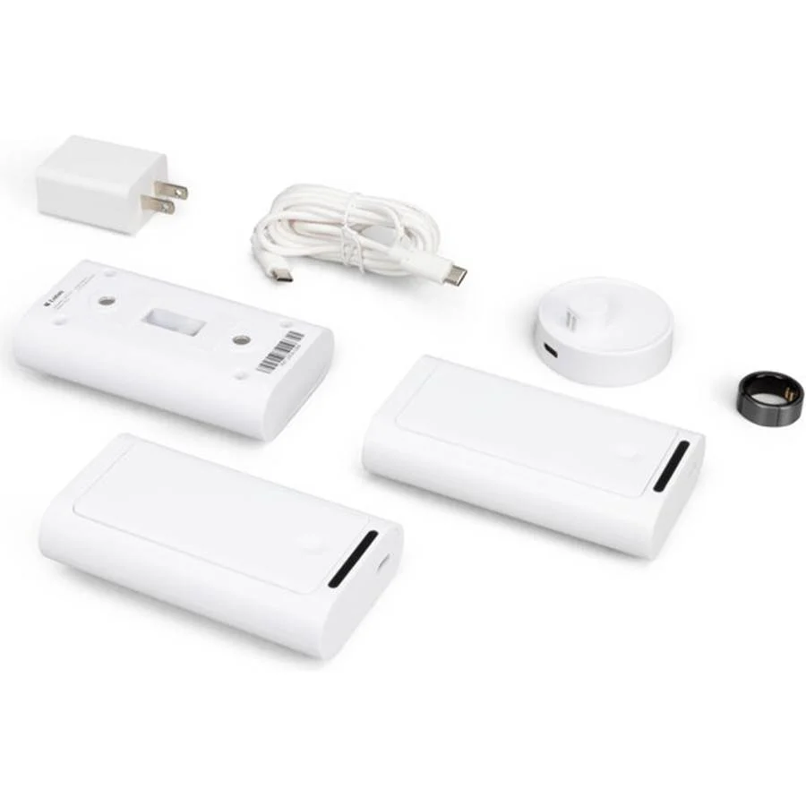 Lotus Kit (1 Ring + 3 Switch Covers) Wearable ring remote for on/off control of toggle-style wall switches and Sony TVs - Size 8