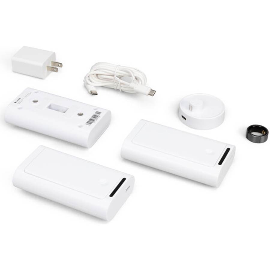 Lotus Kit (1 Ring + 3 Switch Covers) Wearable ring remote for on/off control of toggle-style wall switches and Samsung TVs - Size 12