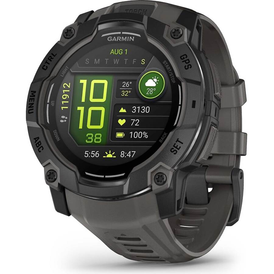 Garmin Instinct 3 AMOLED Rugged GPS Smartwatch - 50 mm - Black