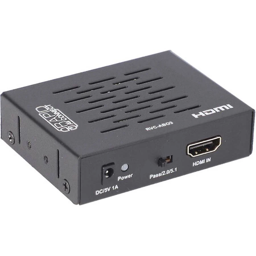 Ethereal RapidAV RVC-ABO3 HDMI audio de-embedder with pass-through - 18Gbps bandwidth
