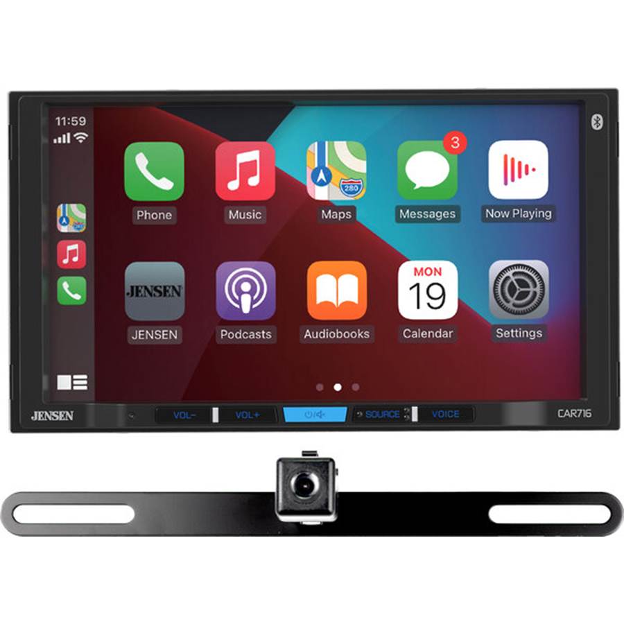 Jensen CAR716-BC Digital multimedia receiver with backup camera