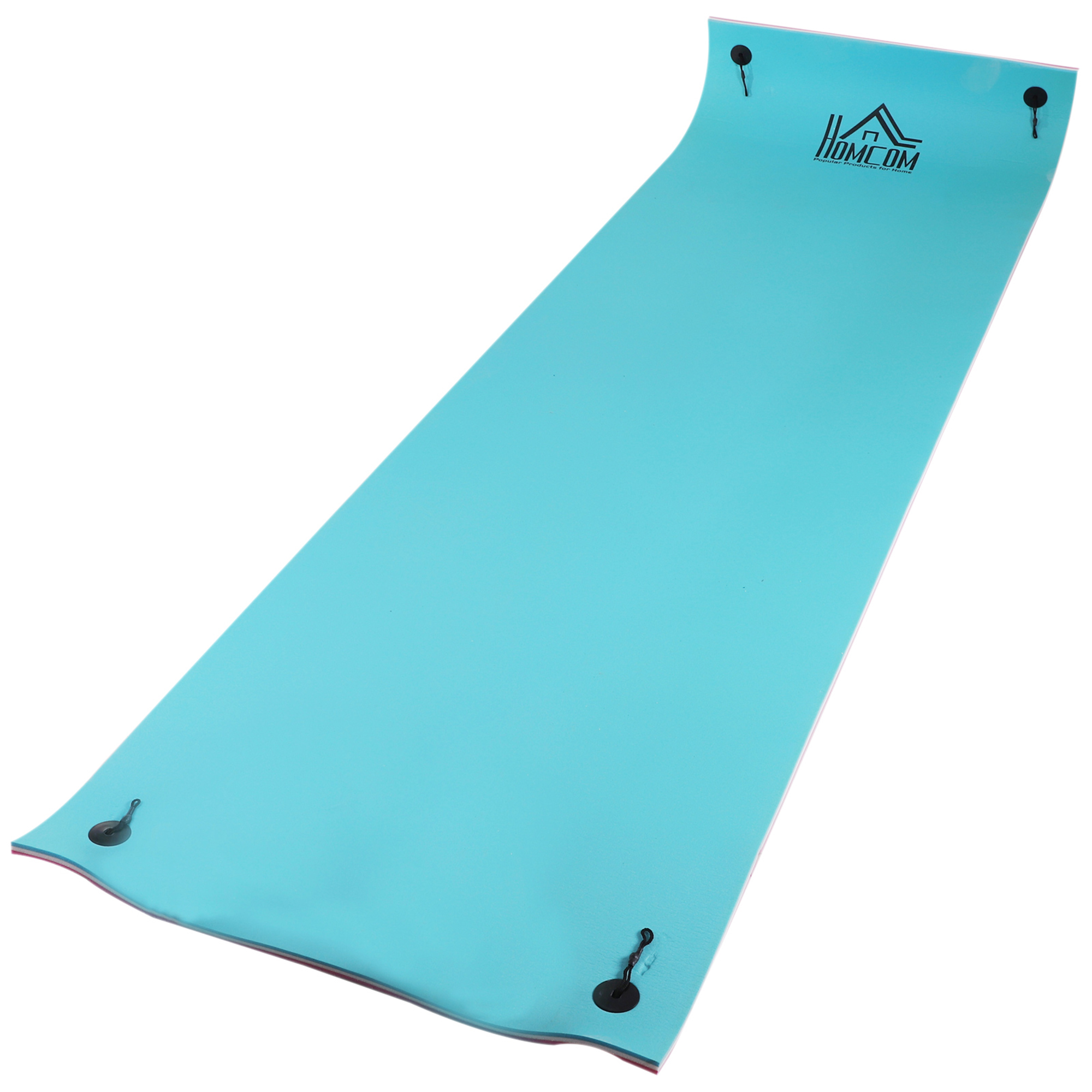 HOMCOM 17' x 5' Floating Water Mat, 3-Layer Swimming Pool Float Ultimate Super-Sized Portable Foam Raft, Thick and Durable Water Activities Mat for La