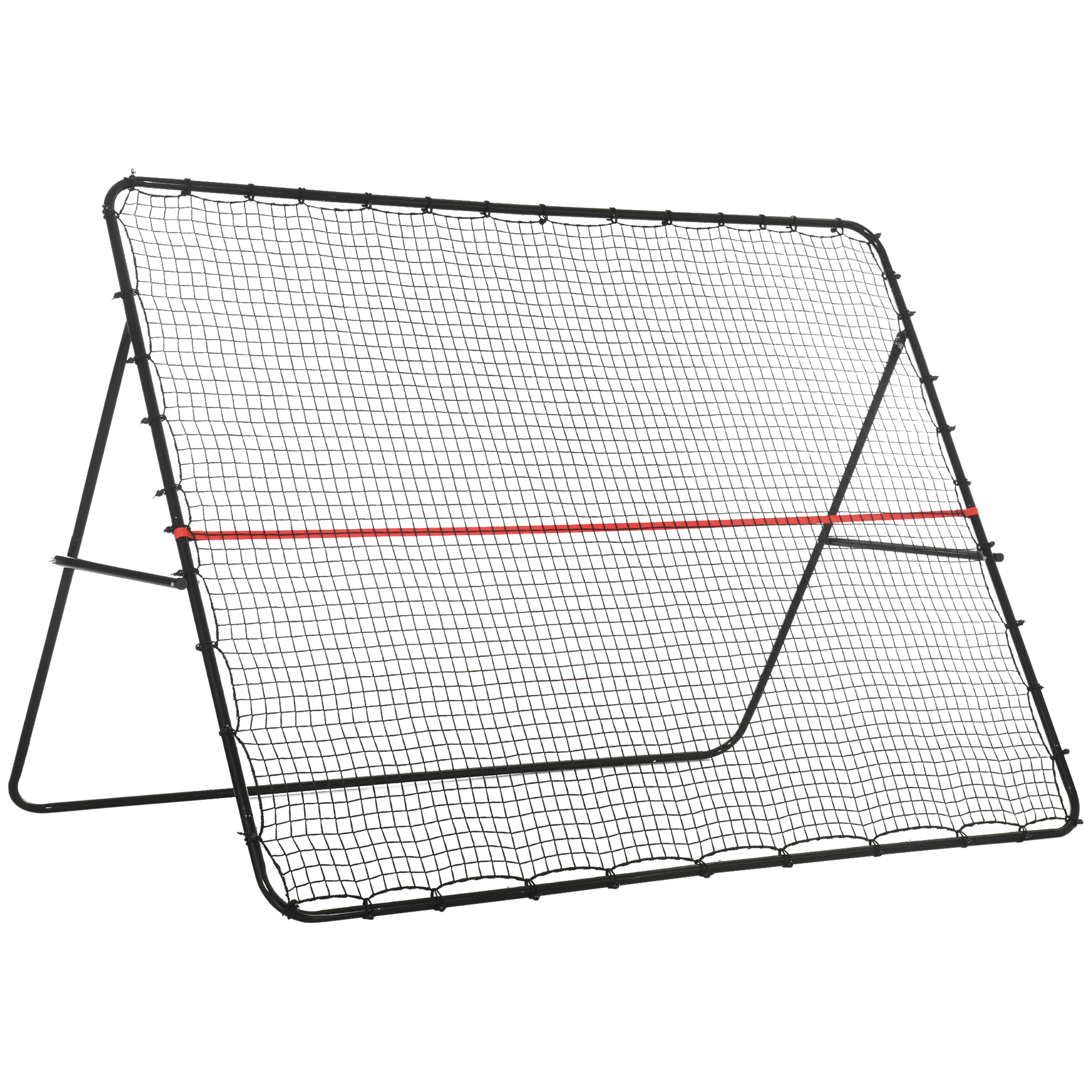 Soozier Soccer Rebounder Net, Adjustable and Foldable Multi-Sport Training Bounce Back Net, Target Goal