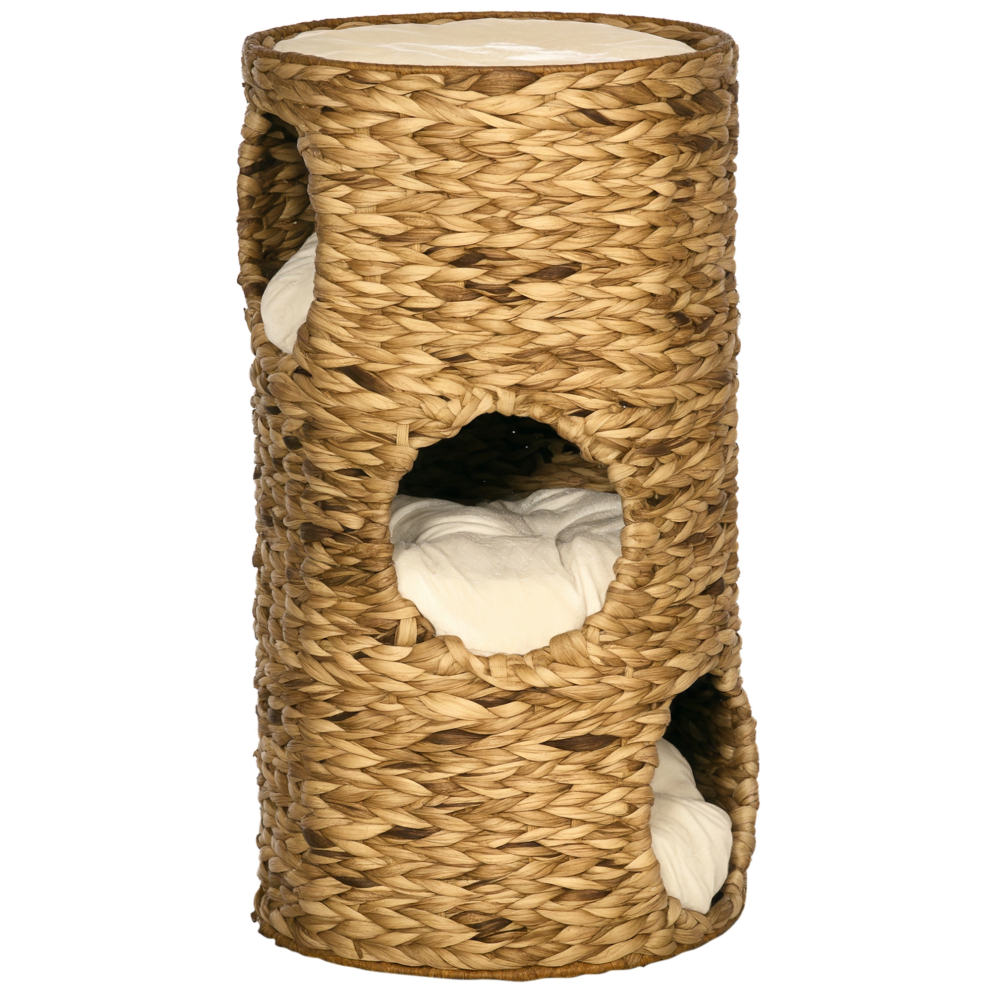 PawHut Elevated Cat Bed with Hideaways, 3 Story Kitty Tower for Indoor Cats