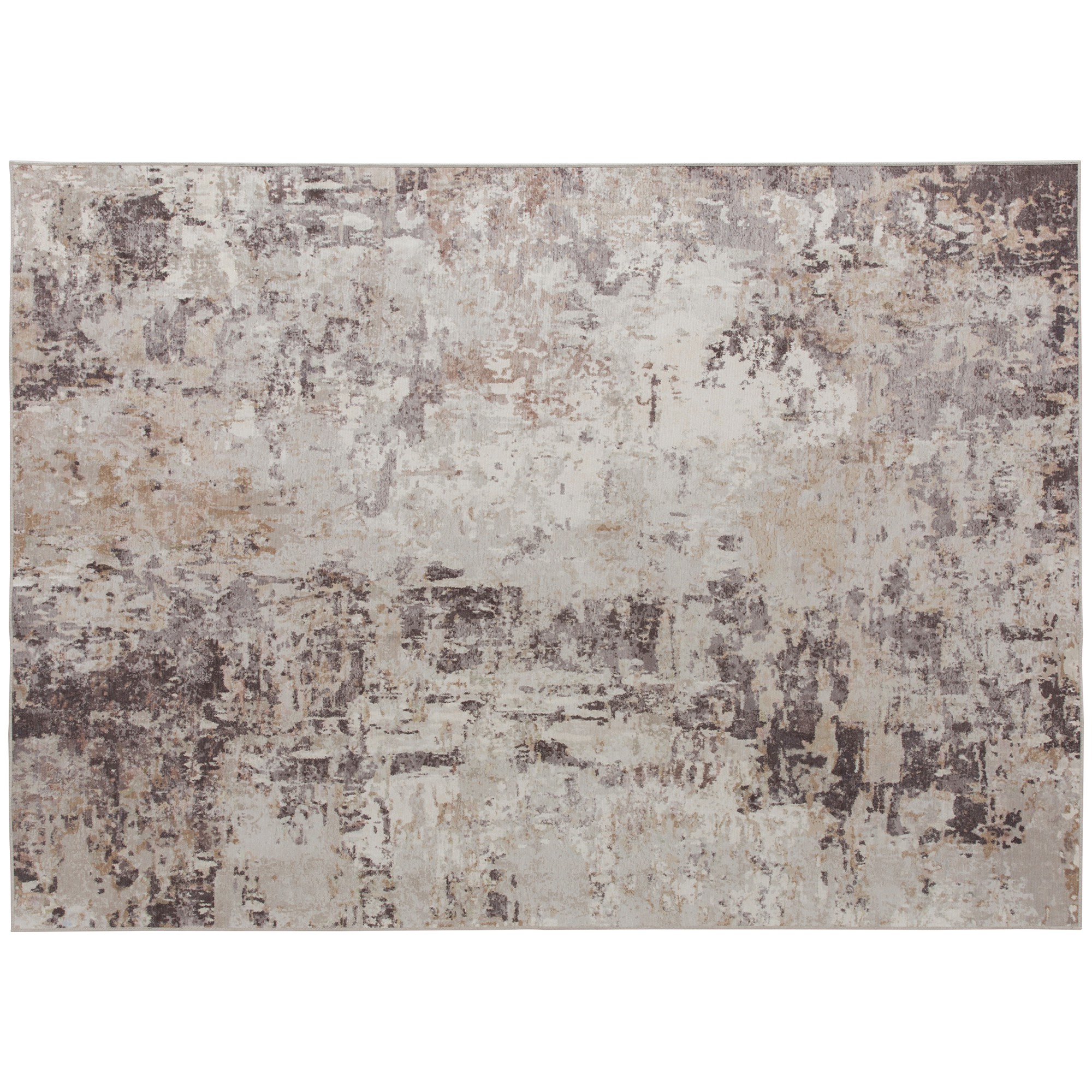 HOMCOM Machine Washable Area Rug 8x10, Non-Slip Modern Abstract Floor Carpet for Living Room, Bedroom, Dining Room, Mixed-Brown