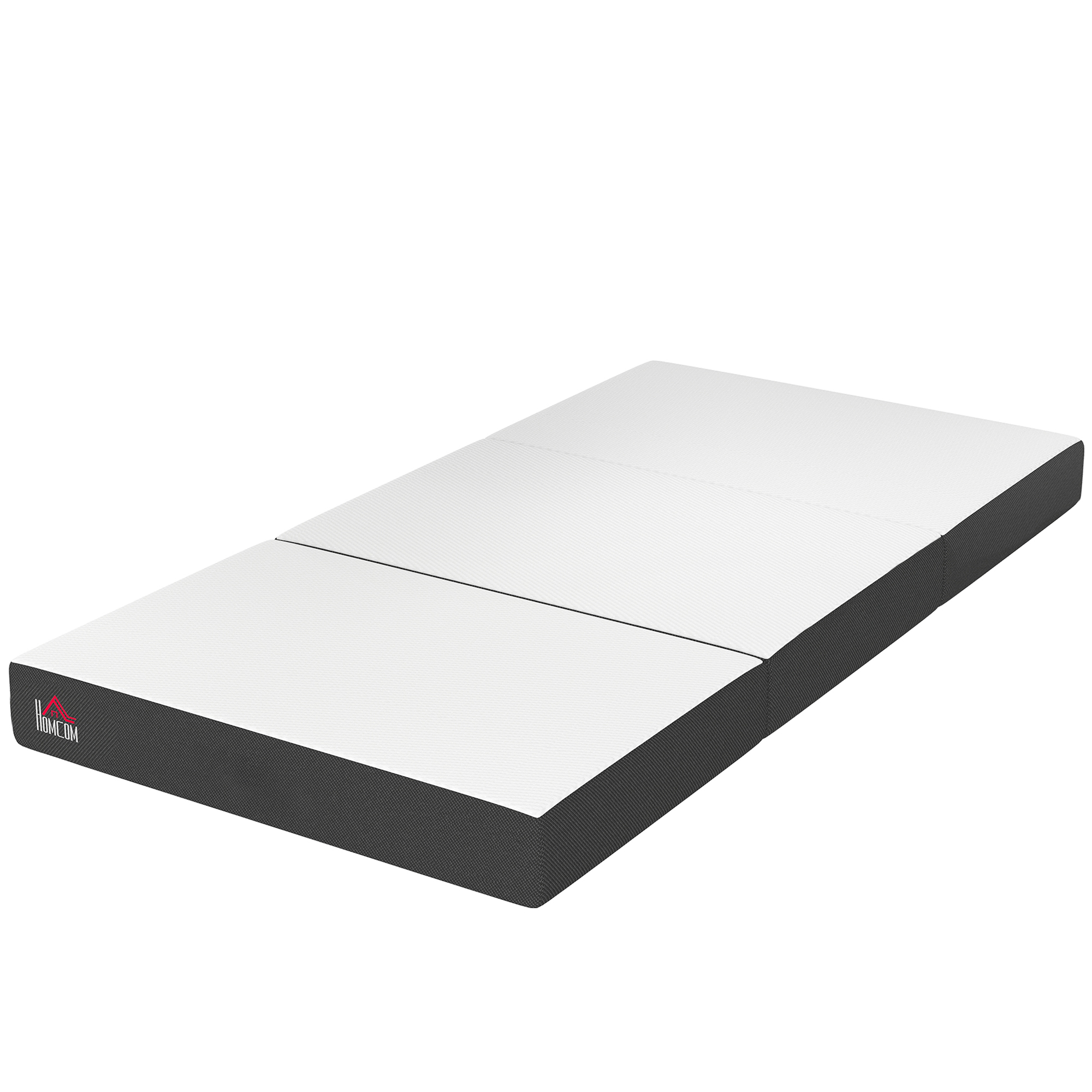 HOMCOM Trifold Mattress, 6 Inch Memory Foam Mattress for Guest, Camping, RV, Travel, Yoga, Made in USA, 75" x 38" x 6"