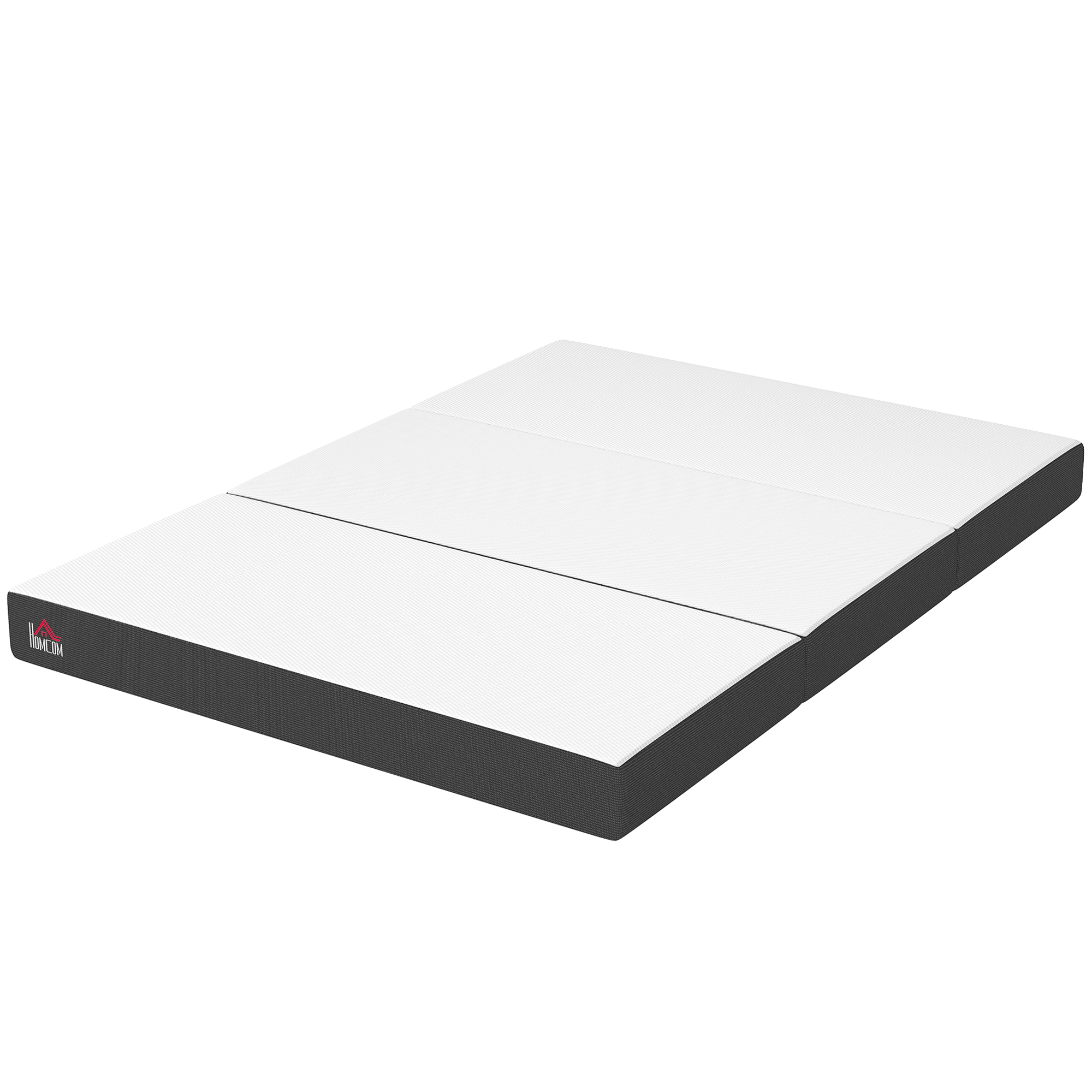 HOMCOM Trifold Mattress, 6 Inch Memory Foam Mattress for Guest, Camping, RV, Travel, Yoga, Made in USA, 75" x 54" x 6"