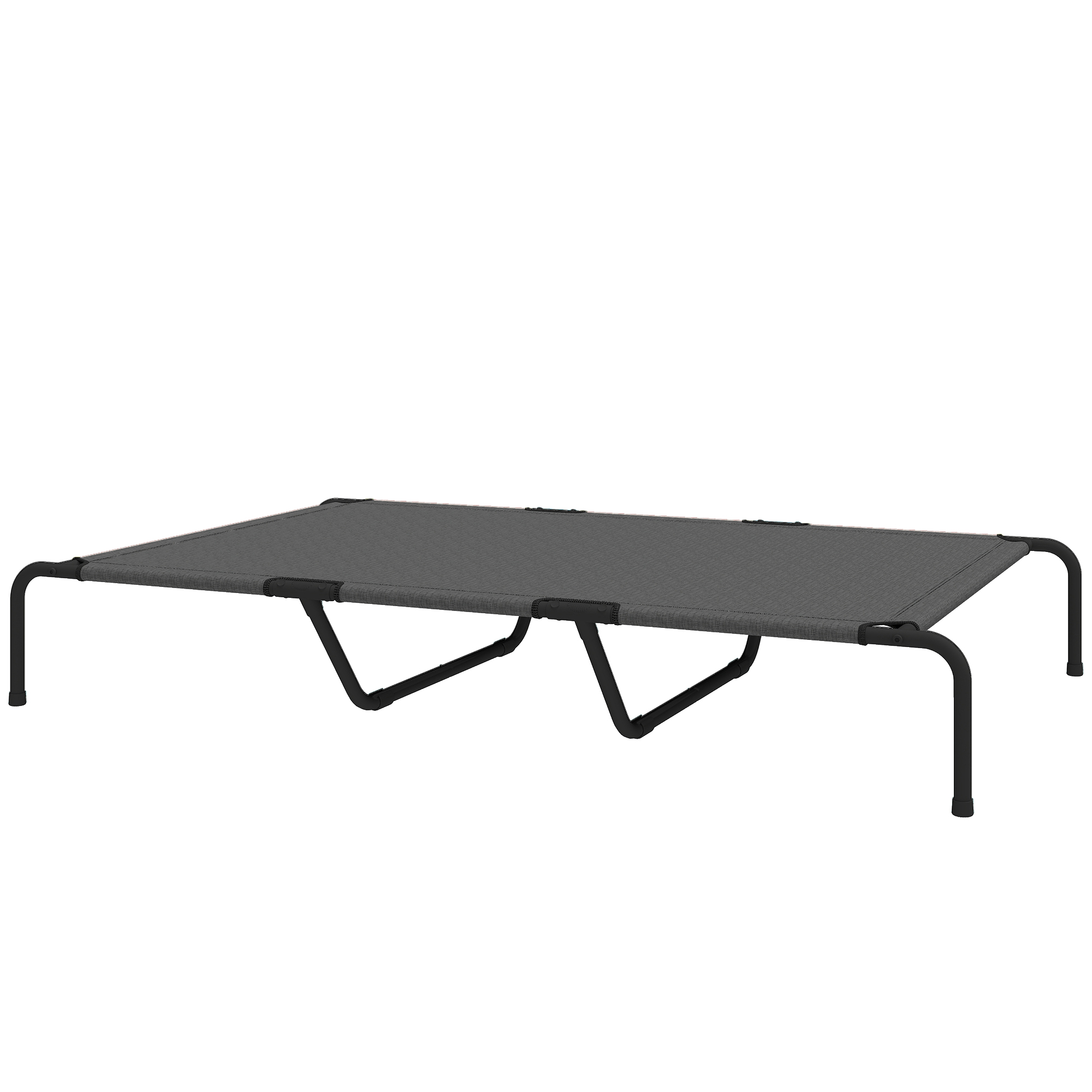 PawHut Elevated Dog Bed for Large Breeds Gray 60"L
