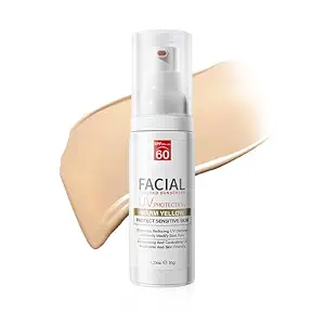 Tinted Sunscreen for Face SPF 60,Moisturizing Facial Mineral Sunscreen and Primer 2-IN-1,Body Sunblock,Hydrating Sunblock,Lightweight Tinted Moisturizer with SPF for All Skin 01