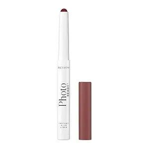 REVLON PhotoReady Instant Blur Liner, Soft Matte Lip Makeup to Overline for Instant Natural, Fuller-Looking Lips, Sheer-to-Buildable, 004 Lazy, 0.05 oz