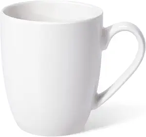 Urbanstrive 16 oz Large Coffee Mug with Handle Tea Cup Novelty Coffee Cup Idea Gift for Men Women Office Work, White (White)