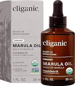 Cliganic Organic Marula Oil, 100% Pure - For Face & Hair | Natural Cold Pressed Unrefined (Packaging May Vary)