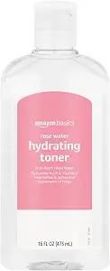 Amazon Basics Rose Water Hydrating Facial Toner, Alcohol Free, 16 fl oz