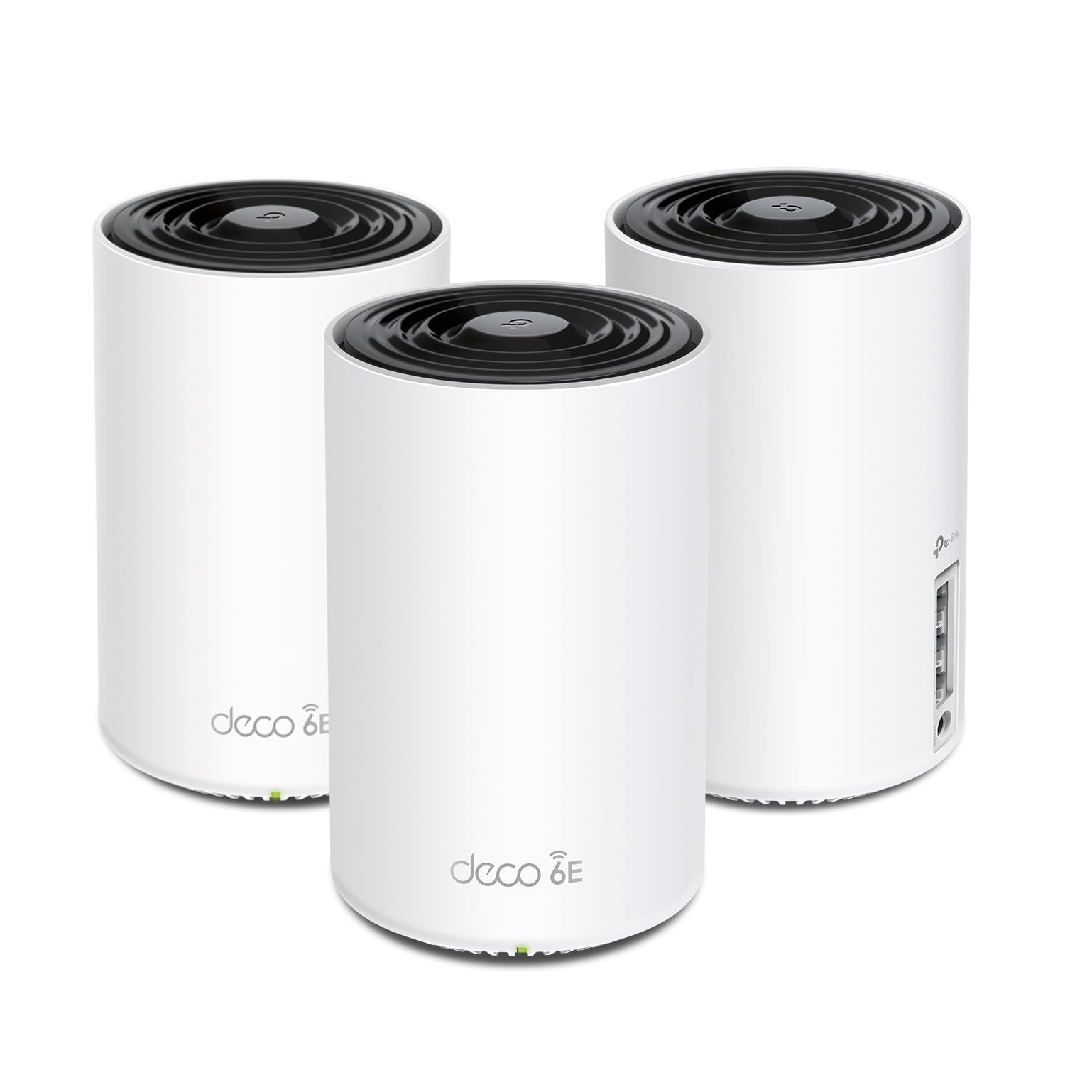 TP-Link Deco XE75 AXE5400 Tri-Band WiFi 6E System - Wi-Fi up to 7200 Sq.Ft, Engadget Rated Best for Most People, Replaces WiFi Router and Extender, AI-Driven New 6GHz Band, 3-Pack