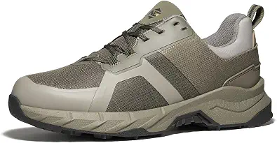 NINGO Men's Waterproof Hiking Shoes, Lightweight Breathable Non Slip Work Sneakers for All-Day Comfort, Outdoor Trails Shoe for Trekking, Camping, Backpacking, Walking, Tennis, Mountaineering
