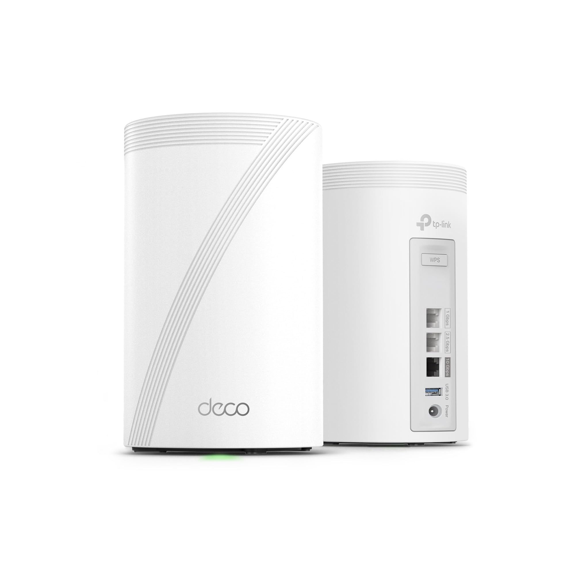 TP-Link Deco 7 Pro BE14000 Tri-Band Wi-Fi 7 Whole Home Mesh System | 8-Stream 14 Gbps | 10 WAN/LAN Port | Up to 8100 Sq.ft, 200 Devices Capacity | 320 MHz, HomeShield, AI-Roaming (BE67 2-Pack)