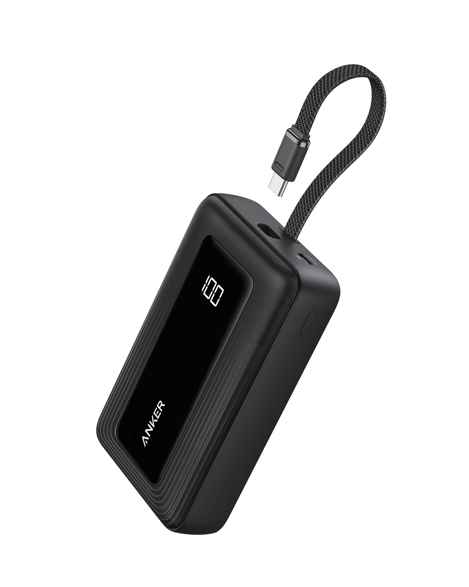 Anker Zolo Power Bank (2025 Upgraded Version), 20,000mAh 30W High-Speed Portable Charger with Built-in USB-C Cable, Battery Pack for iPhone 17/16 / 15 Series, Galaxy, and More