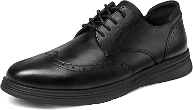 Men's Dress Sneakers Comfortable Casual Business Wingtip Oxford Shoes