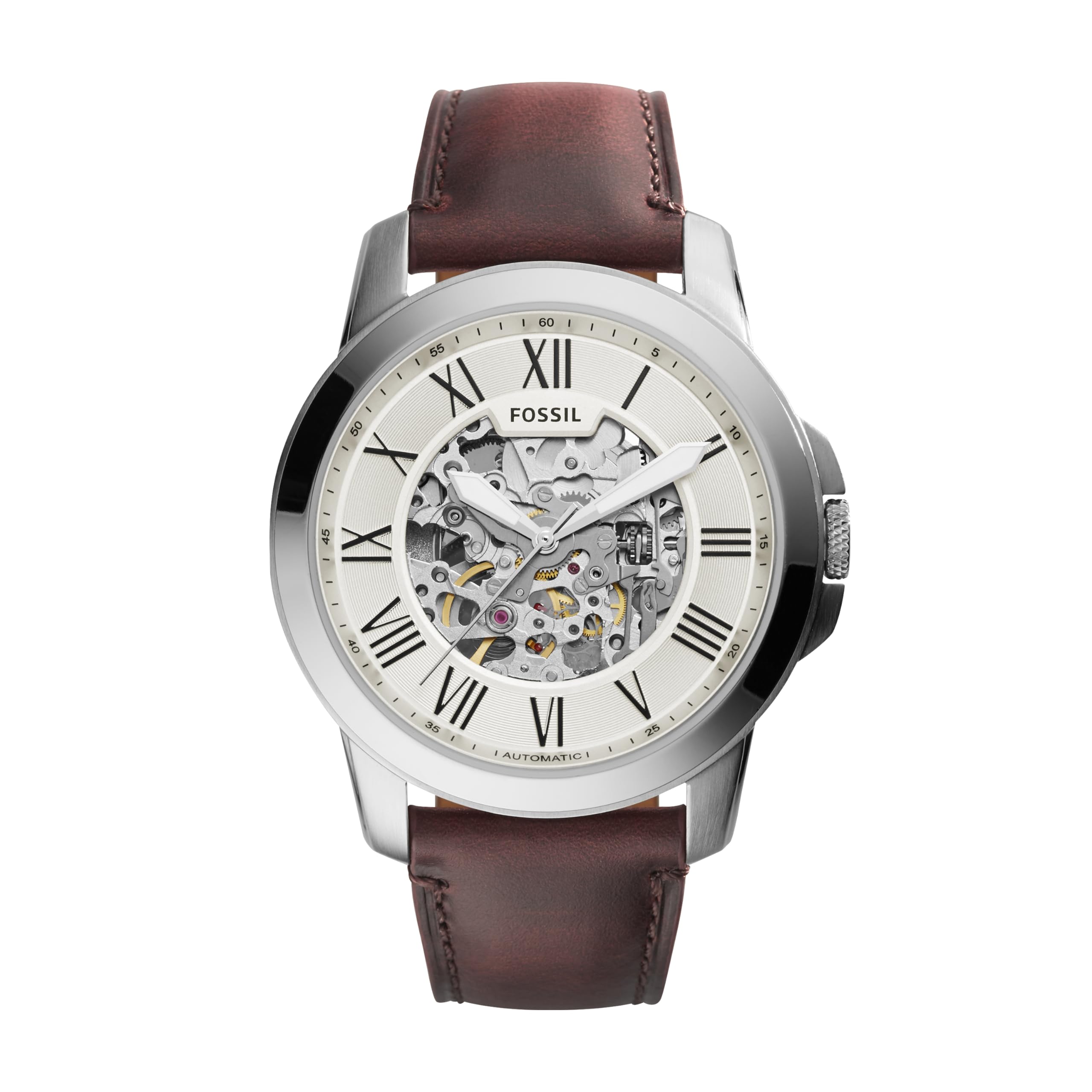 Fossil Men's Watch, Grant Quartz Stainless Steel Chronograph Watch for Men