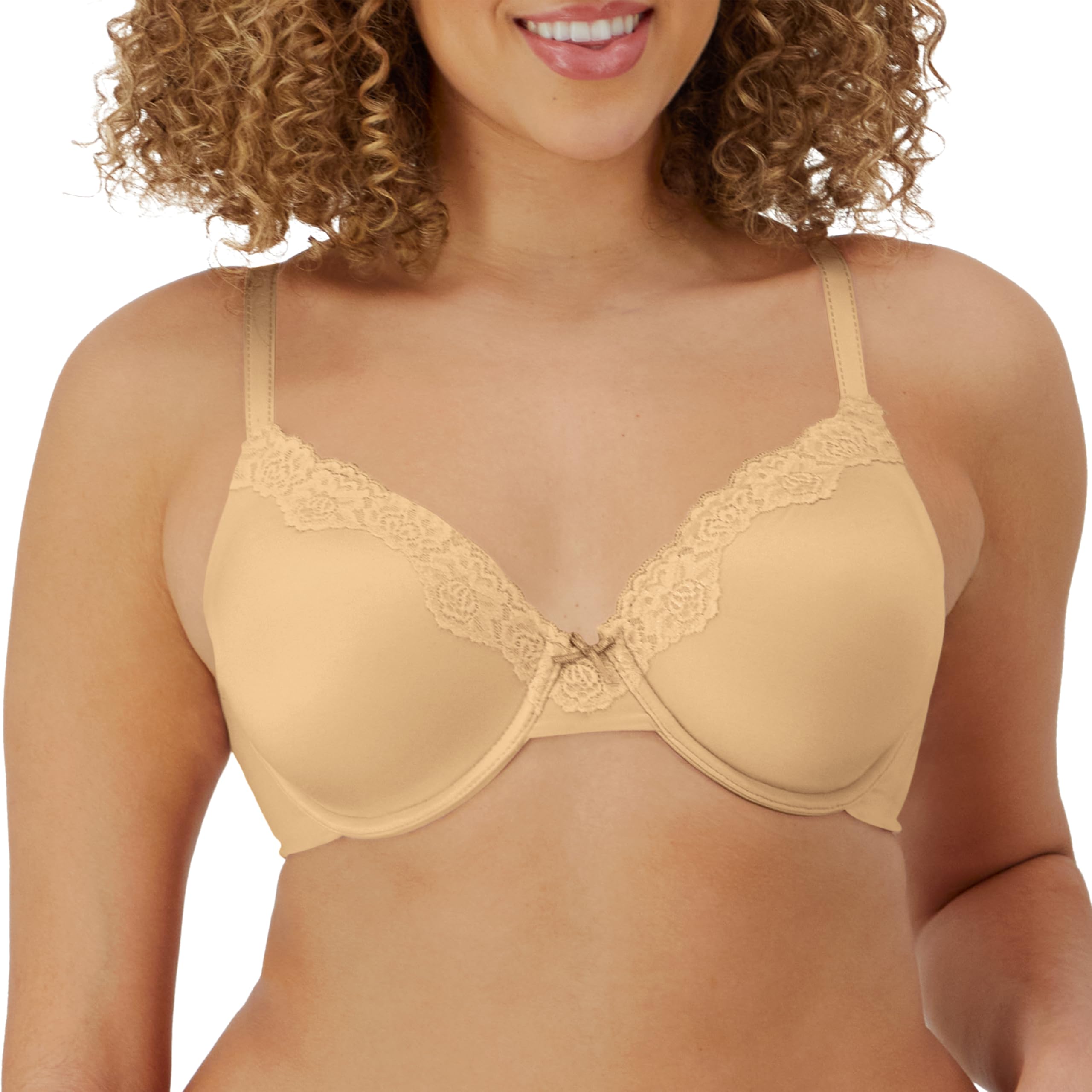 Maidenform Women's Padded Underwire Bra, Full Coverage T-Shirt Bras for Women, Convertible, Seamless (Plus