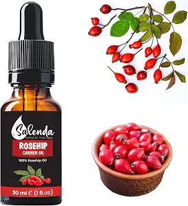 Rosehip Oil for Face, Cold Pressed Rose Hip Seed Oil, Carrier Oil for Skin-1 Fl Oz (30 ml)