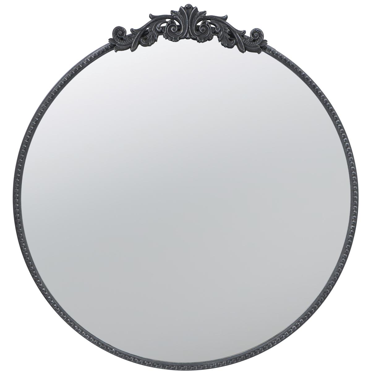 A&B Home 82189-BLAC-DS Dia 32 X 30 inch Black Wall Mirror