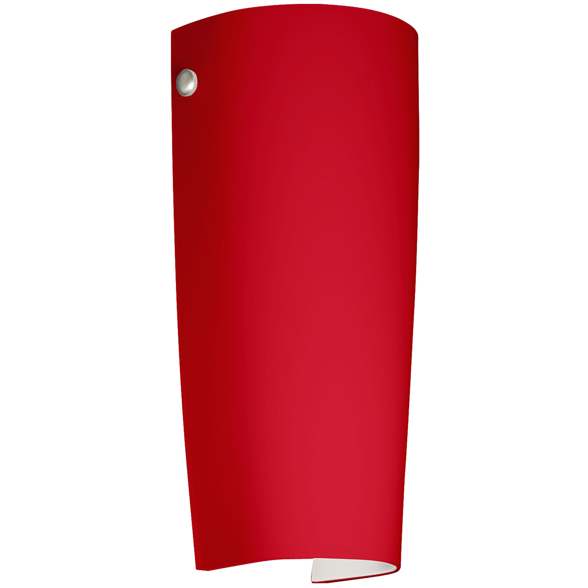 Besa Lighting 7041RM-LED-PN Tomas LED 5 inch Polished Nickel ADA Wall Sconce Wall Light in Ruby Matte Glass