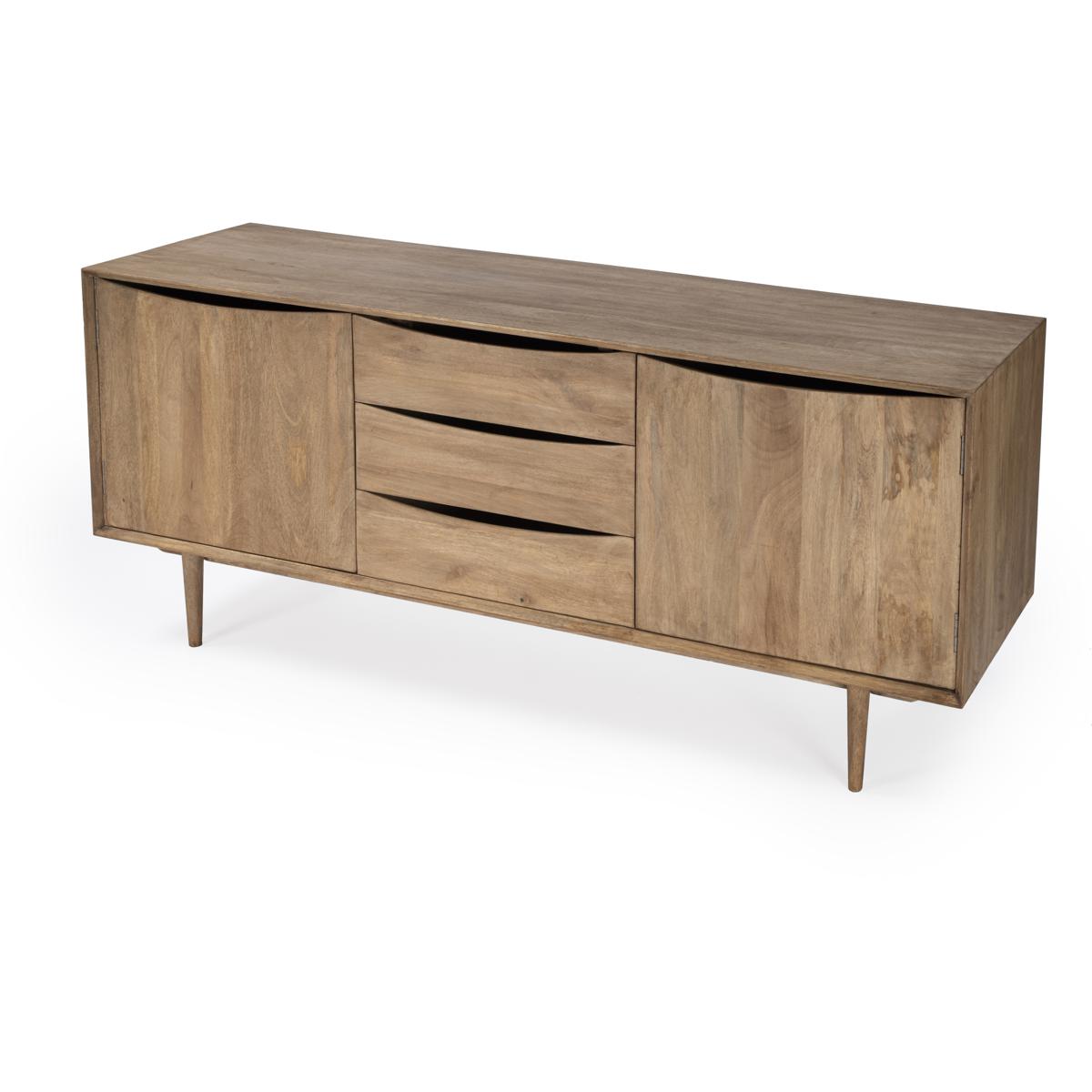 Butler 5598312 Leonidin Natural Wood 67" Sideboard in Light Brown
