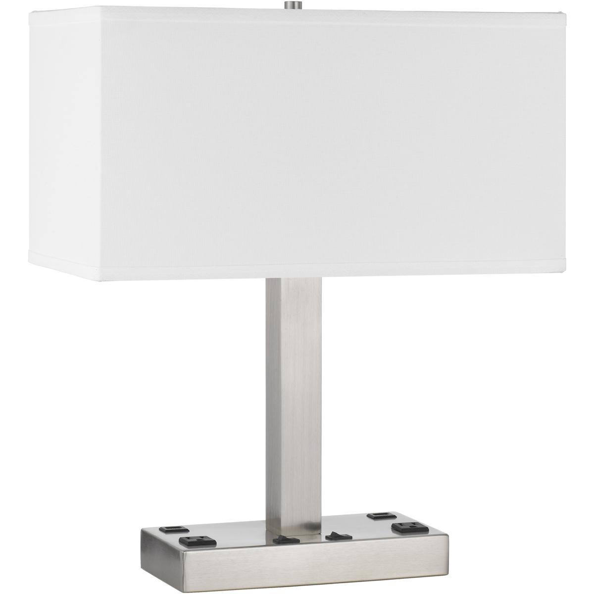 Cal Lighting LA-8036DK Colmar 20.5 inch 60.00 watt Brushed Steel Desk Lamp Portable Light
