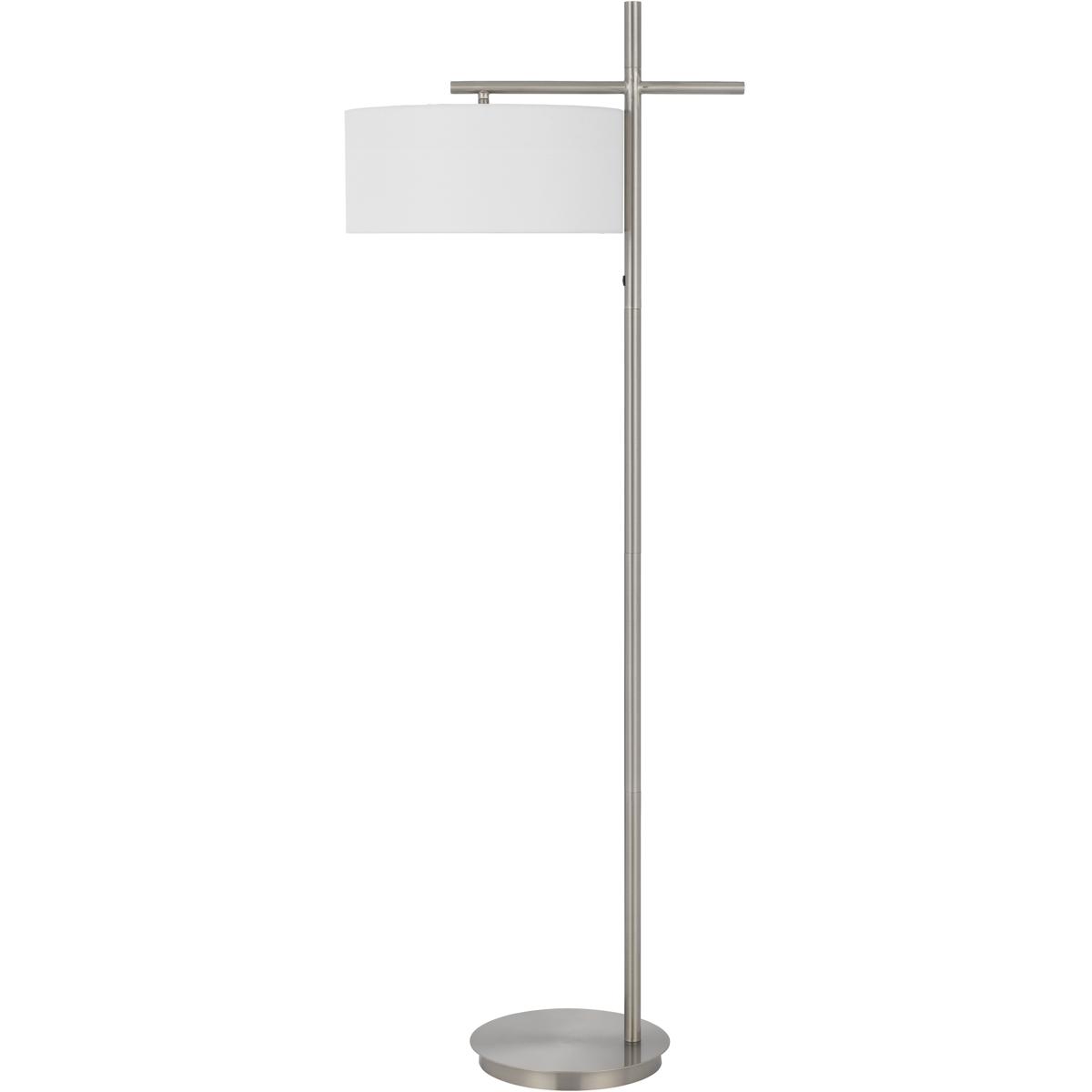 Cal Lighting LA-8039FL Laval 62 inch 100.00 watt Brushed Steel Floor Lamp Portable Light