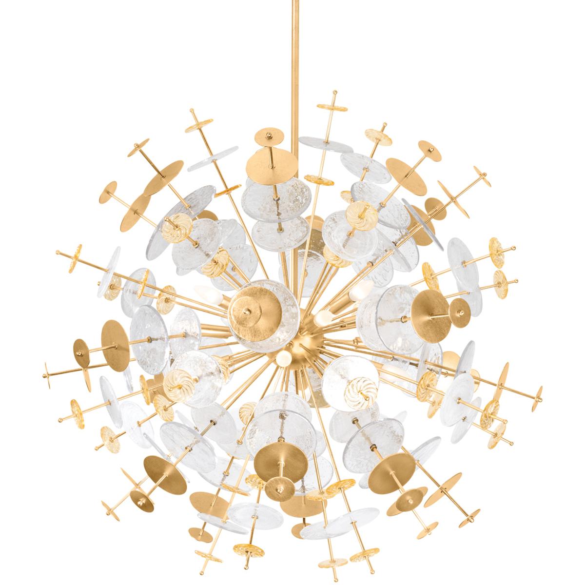 Corbett Lighting 371-37-VGL Gleason 12 Light 40.5 inch Vintage Gold Leaf Chandelier Ceiling Light