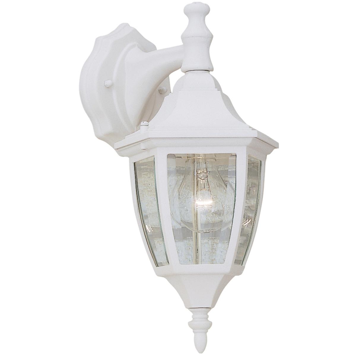 Designers Fountain 2461-WH Builder 1 Light 14 inch White Outdoor Wall Lantern