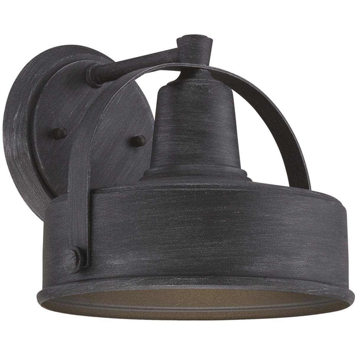 Designers Fountain 33141-WP Portland 1 Light 10 inch Weathered Pewter Outdoor Wall Lantern