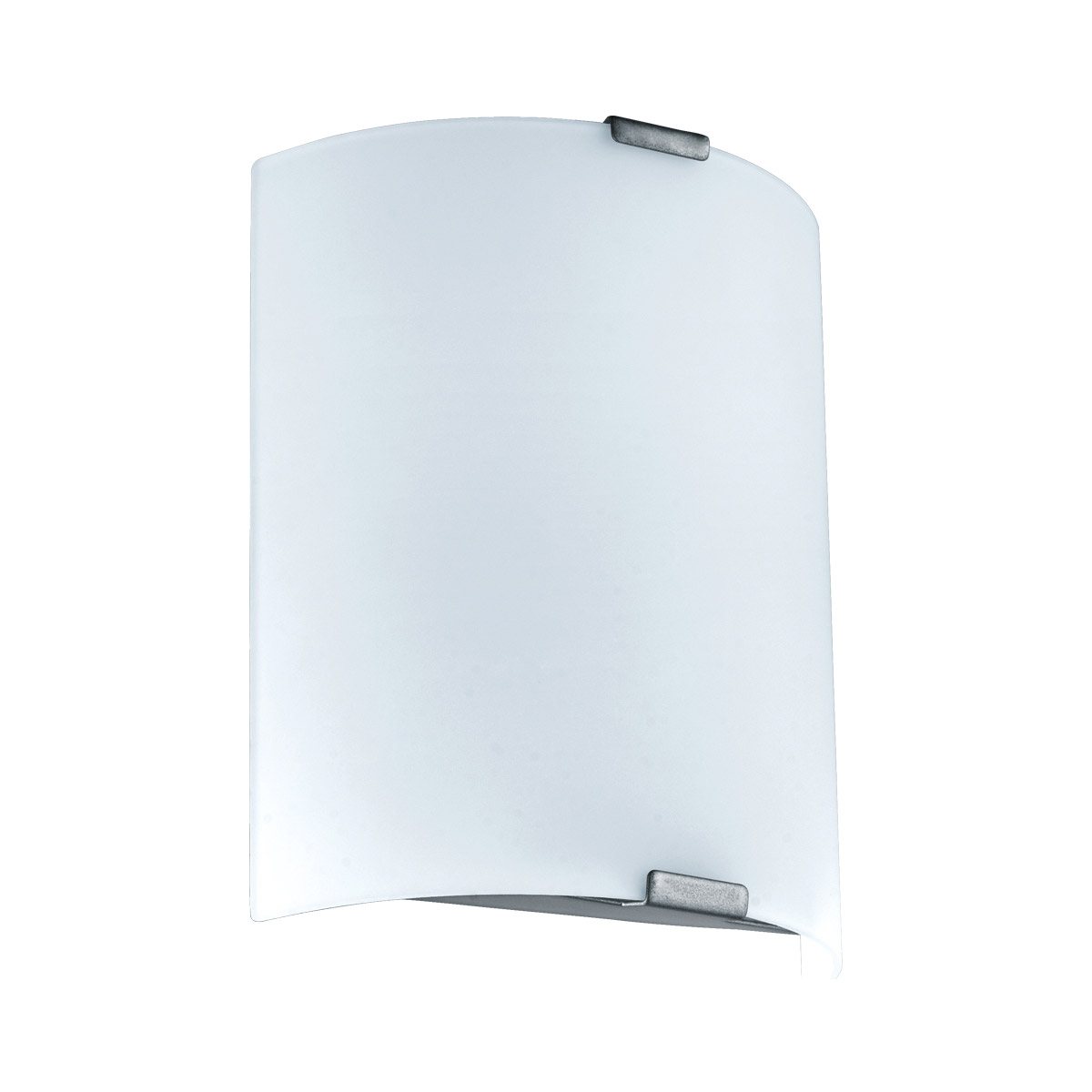 Eglo 94598A Grafik LED 11 inch Silver ADA Wall Light, White Glass