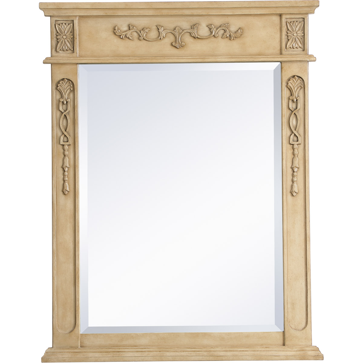 Elegant Lighting VM12836AB Lenora 36 X 28 inch Antique Beige Wall Mirror in Antique Bronze