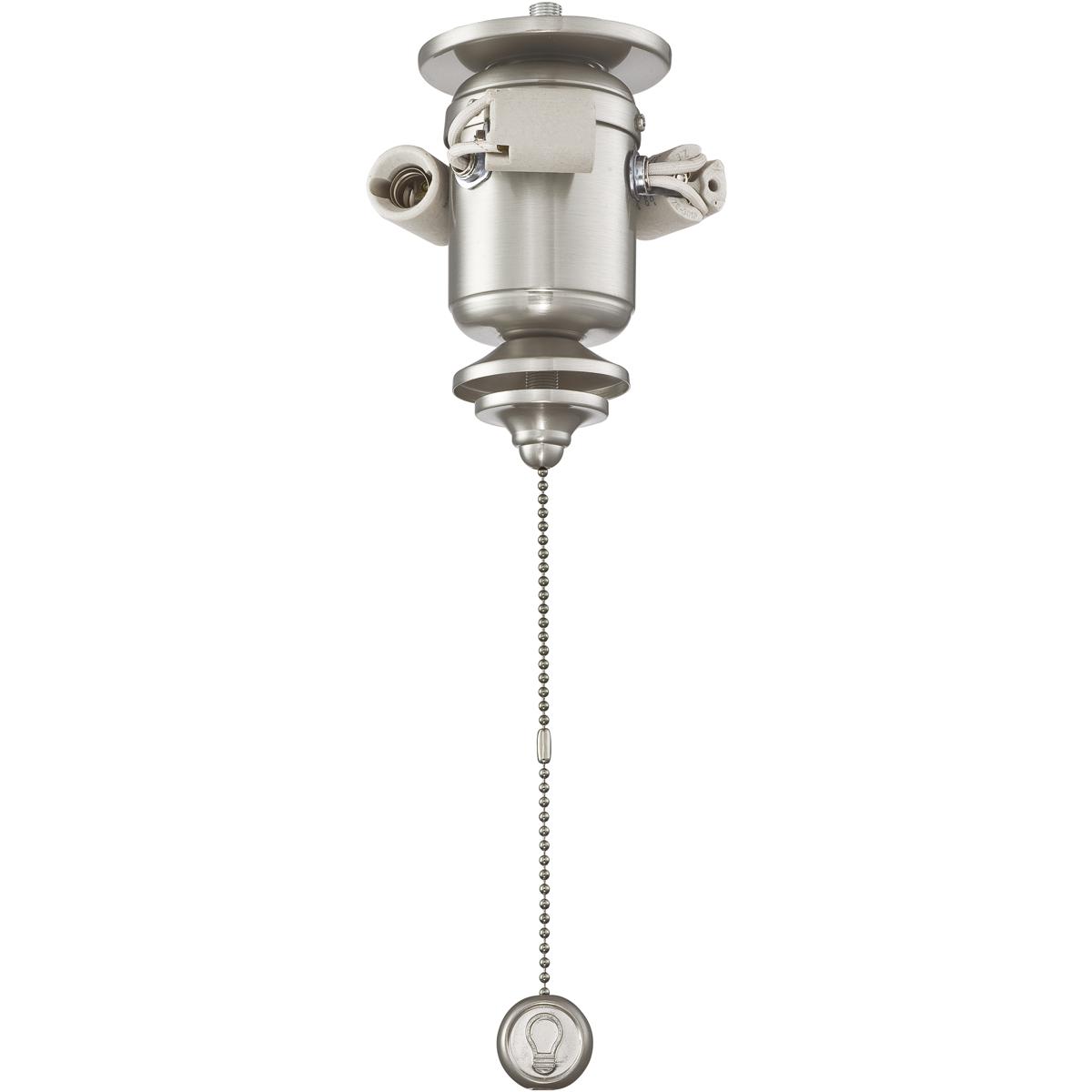 Fanimation F5BN Fitters 3 Light Brushed Nickel Fan Light