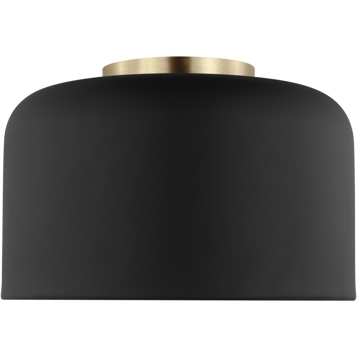 Visual Comfort Studio Collection 7505401-112 Malone 1 Light 10.75 inch Midnight Black Ceiling Flush Mount Ceiling Light