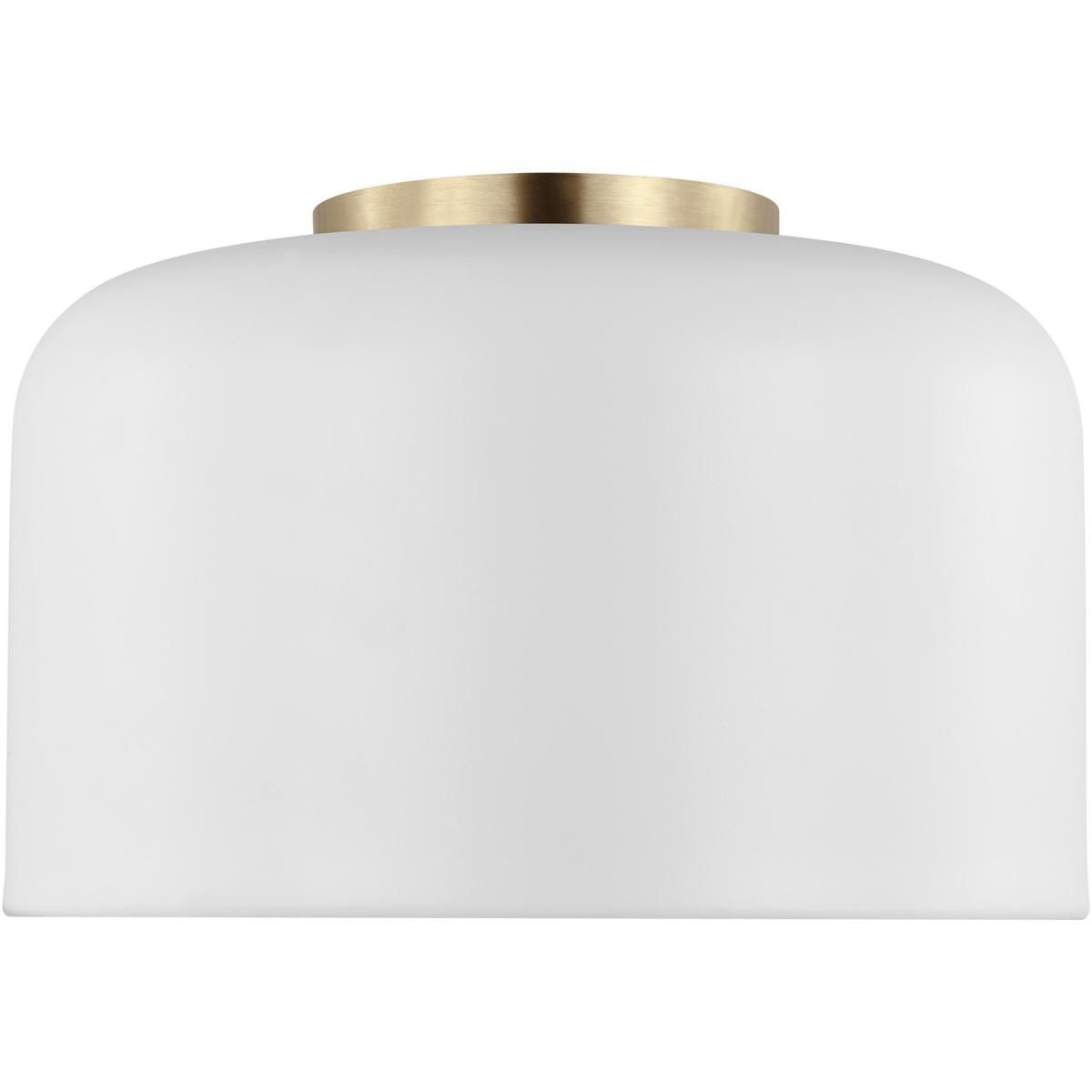 Visual Comfort Studio Collection 7505401-115 Malone 1 Light 10.75 inch Matte White Ceiling Flush Mount Ceiling Light