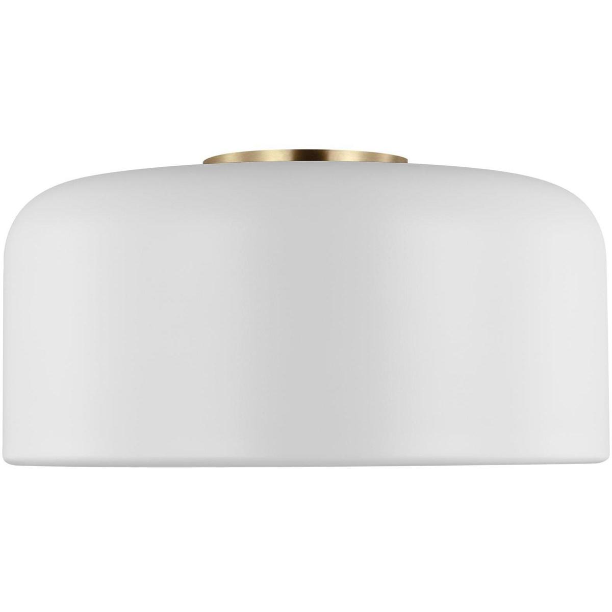 Visual Comfort Studio Collection 7605401EN3-115 Malone 1 Light 13.75 inch Matte White Ceiling Flush Mount Ceiling Light