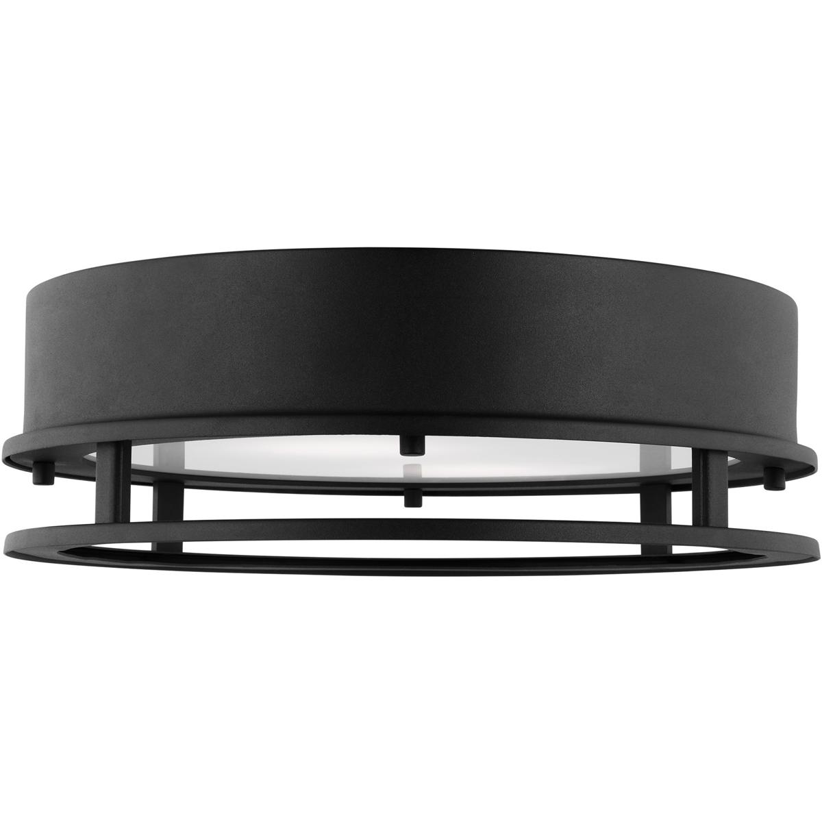 Visual Comfort Studio Collection 7845893S-12 Union LED 15 inch Black Outdoor Flush Mount