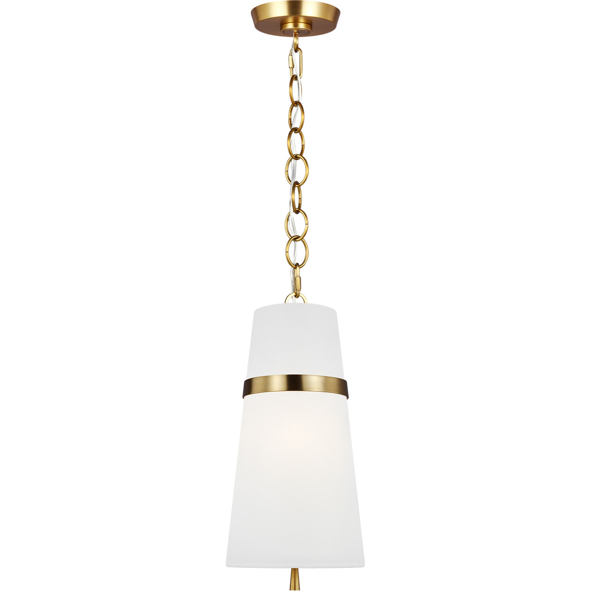 Visual Comfort Studio Collection AP1161BBS AH by Alexa Hampton Cordtlandt 1 Light 8 inch Burnished Brass Pendant Ceiling Light
