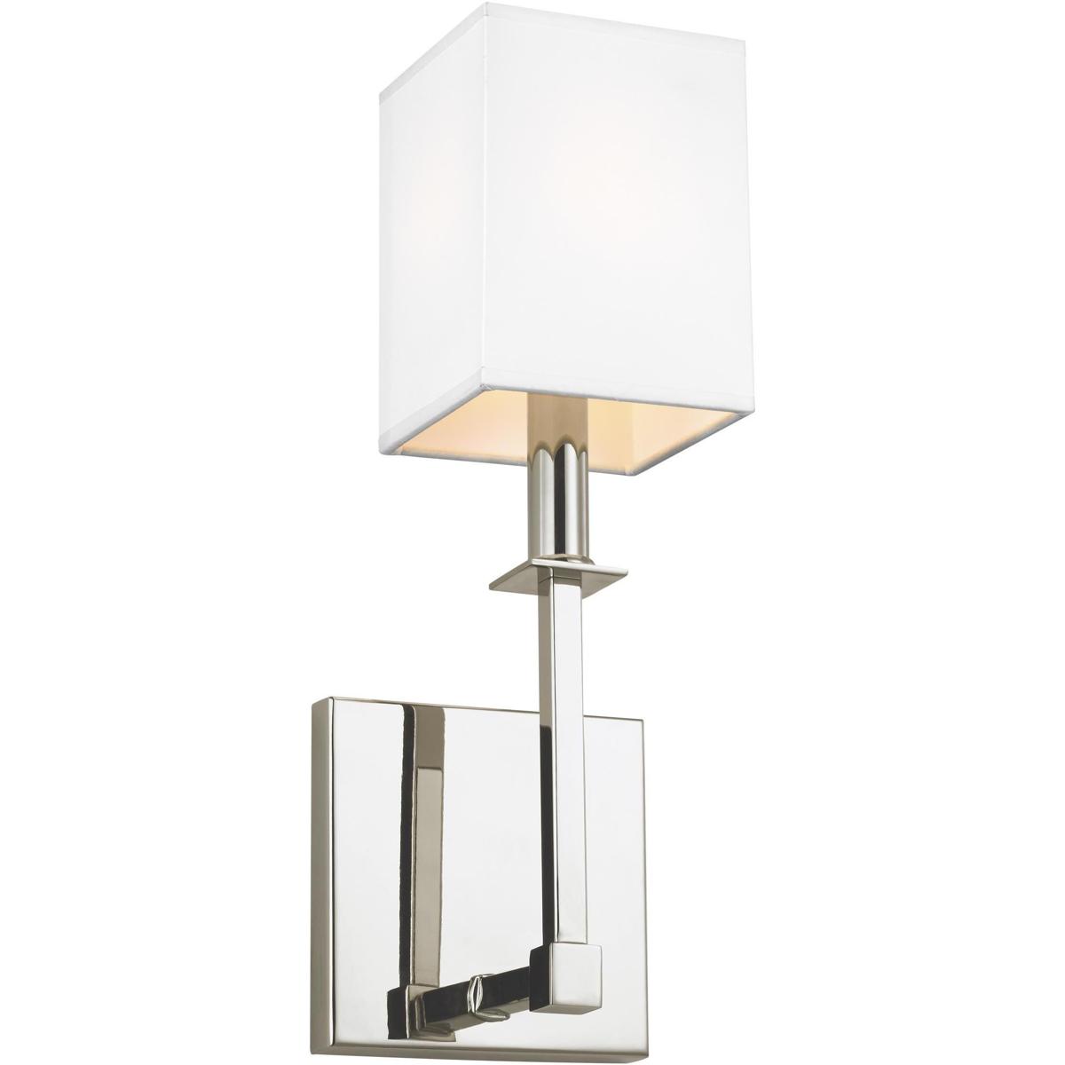 Visual Comfort Studio Collection WB1872PN Sean Lavin Quinn 1 Light 5 inch Polished Nickel Sconce Wall Light