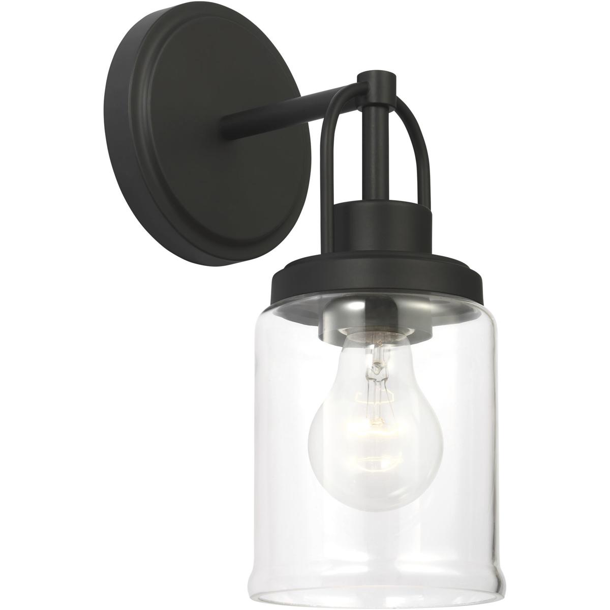 Visual Comfort Studio Collection GLV1071MBK Anders 1 Light 4.75 inch Midnight Black Bath Vanity Wall Light