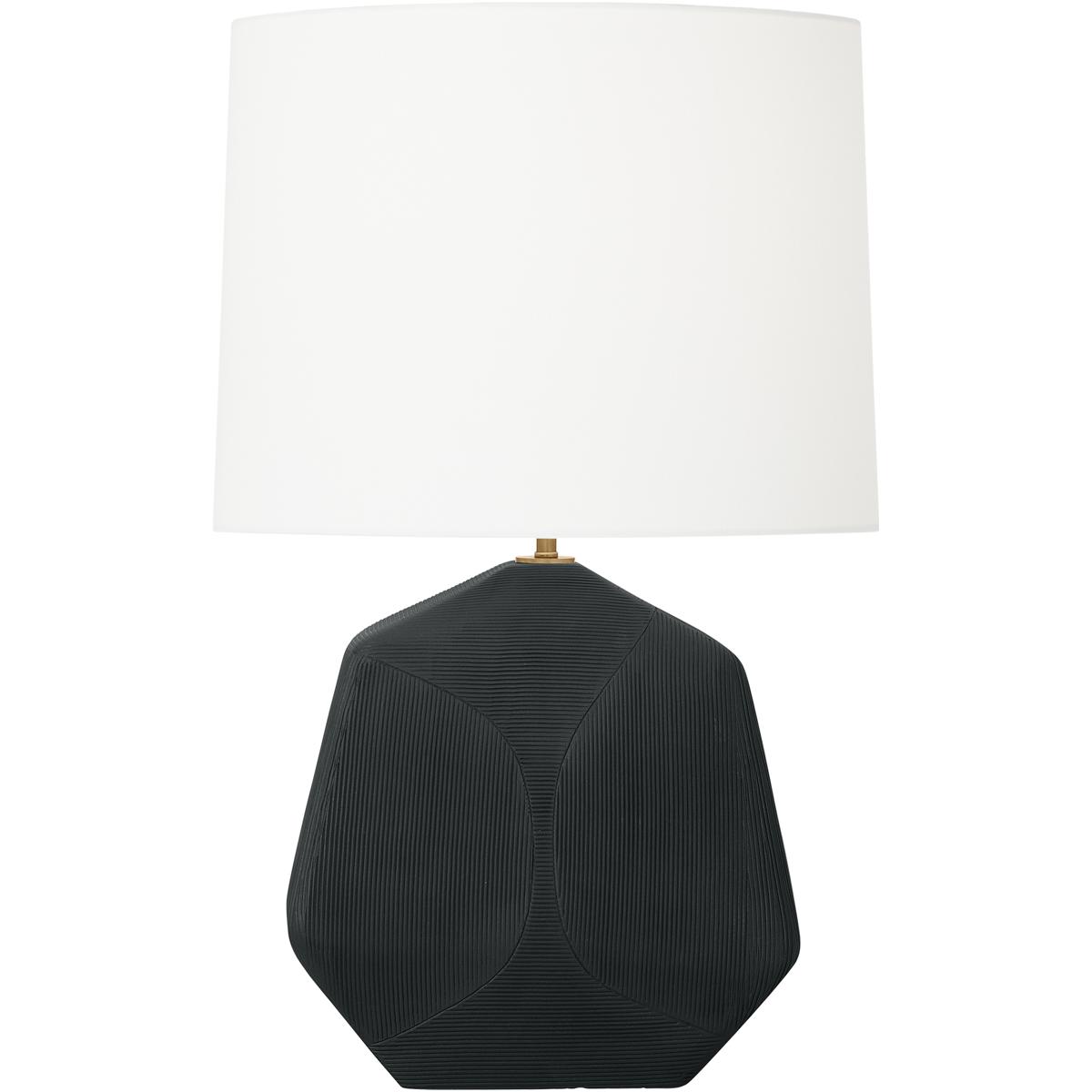 Visual Comfort Studio Collection HT1121RBC1 Hable Tallulah 25 inch 9 watt Rough Black Ceramic Table Lamp Portable Light