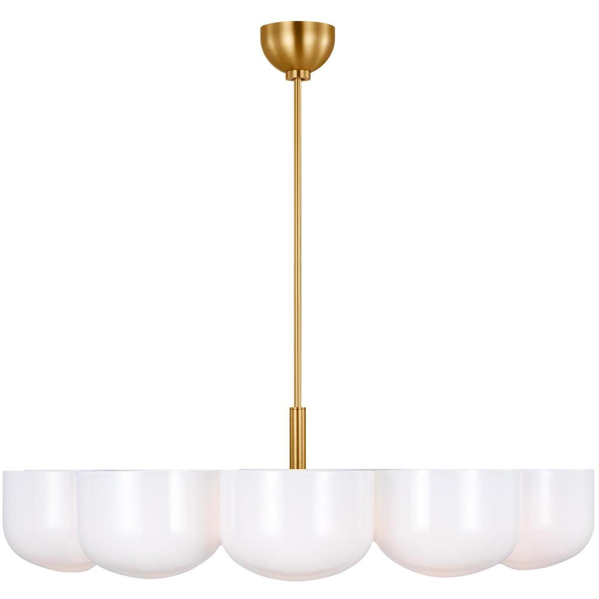 Visual Comfort Studio Collection LXC11210BBS Christiane Lemieux Cheverny 10 Light 36 inch Burnished Brass Chandelier Ceiling Light