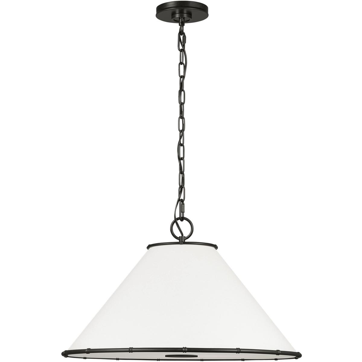 Visual Comfort Studio Collection AP1272AI AH by Alexa Hampton Aldric 2 Light 22 inch Aged Iron Pendant Ceiling Light
