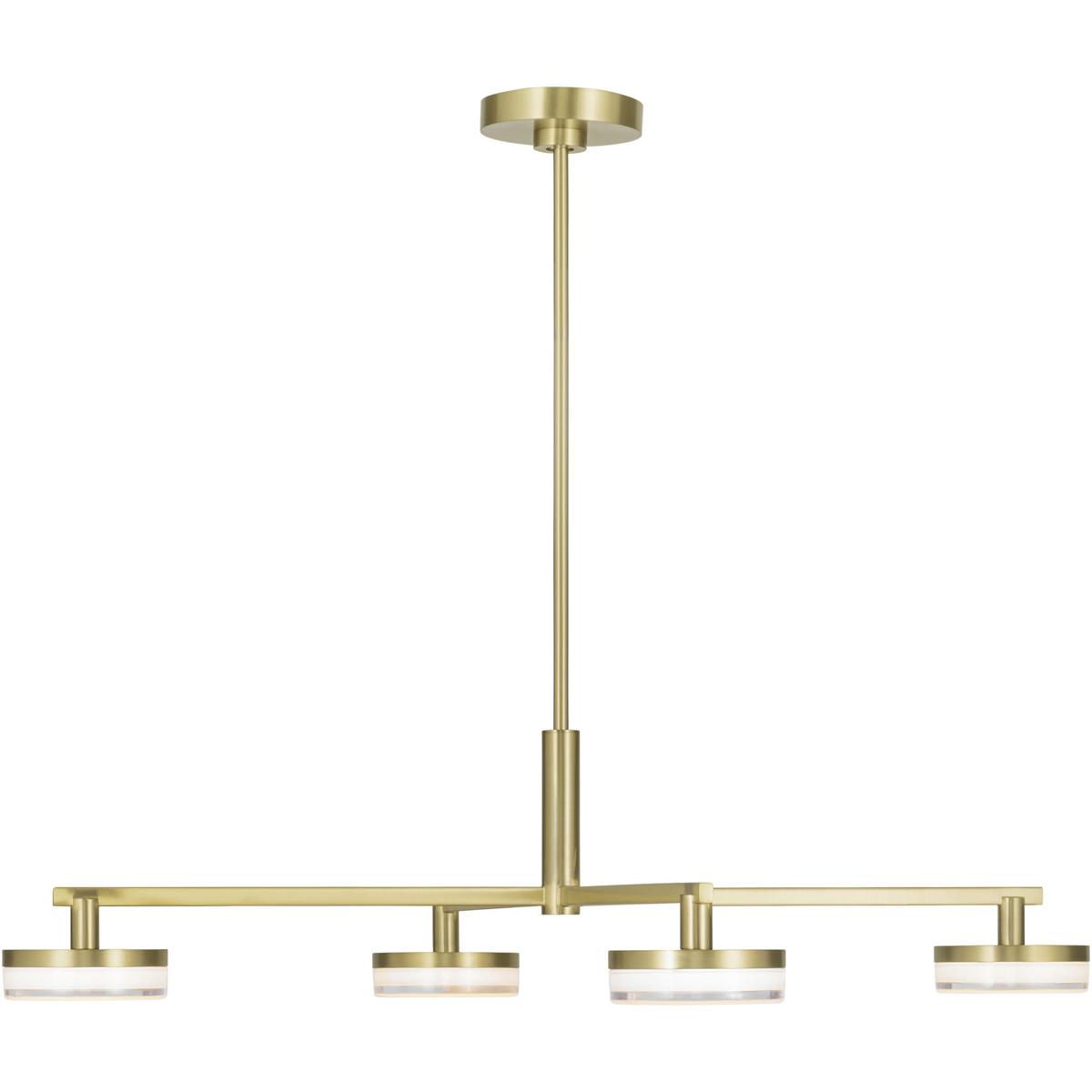 Visual Comfort Studio Collection SLC1074BBS Sean Lavin Khan LED 44.88 inch Burnished Brass Chandelier Ceiling Light