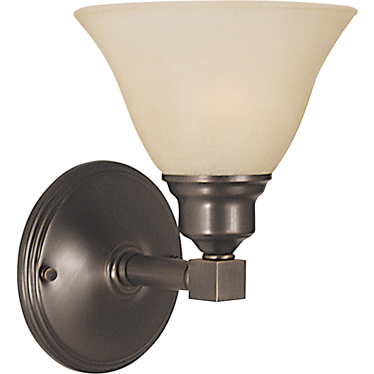 Framburg 2421MB/CM Taylor 1 Light 7 inch Mahogany Bronze with Champagne Marble Glass Sconce Wall Light