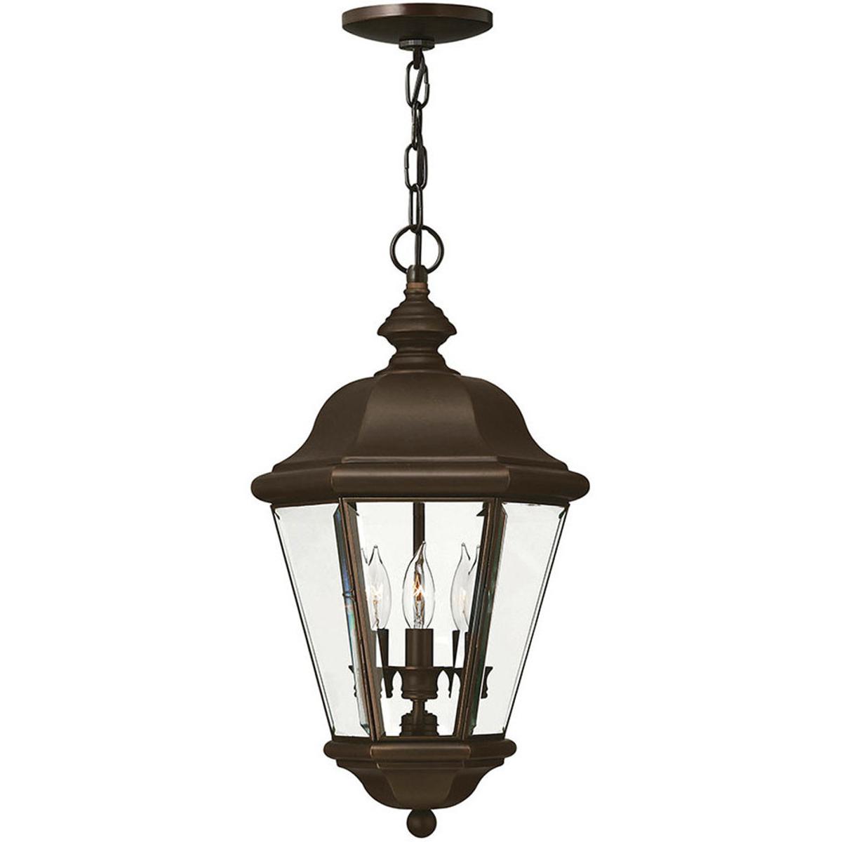 Hinkley 2422CB Clifton Park 3 Light 10.5 inch Copper Bronze Outdoor Hanging Lantern
